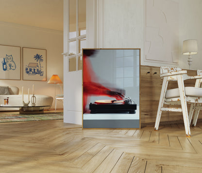 Vinyl Ritme in Beweging Poster