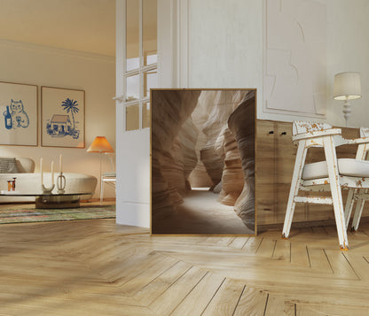 Sandstone Canyon Waves Poster