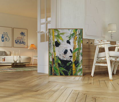 Bamboo Sanctuary Panda Poster