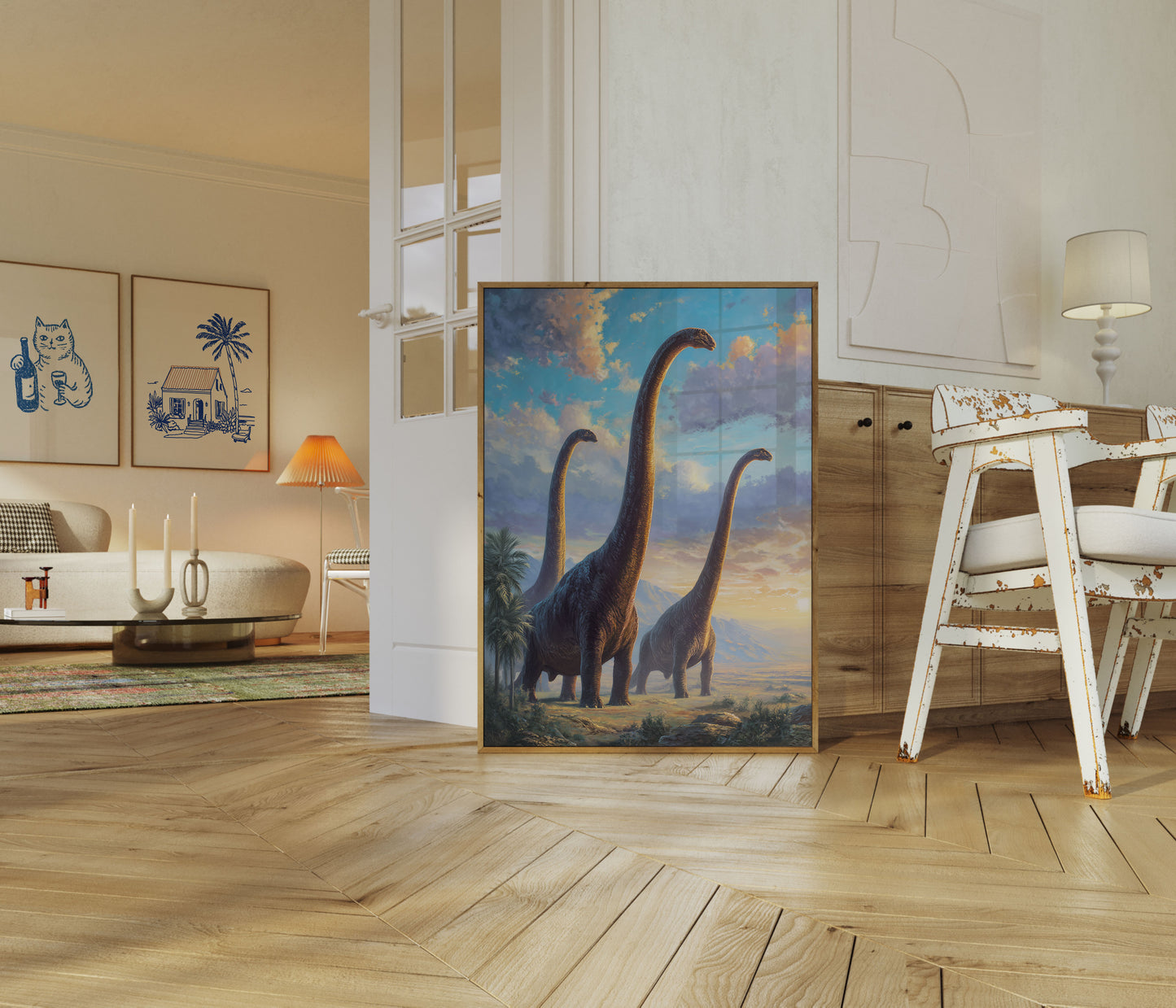 Póster de Brachiosaurus Sunset Majesty