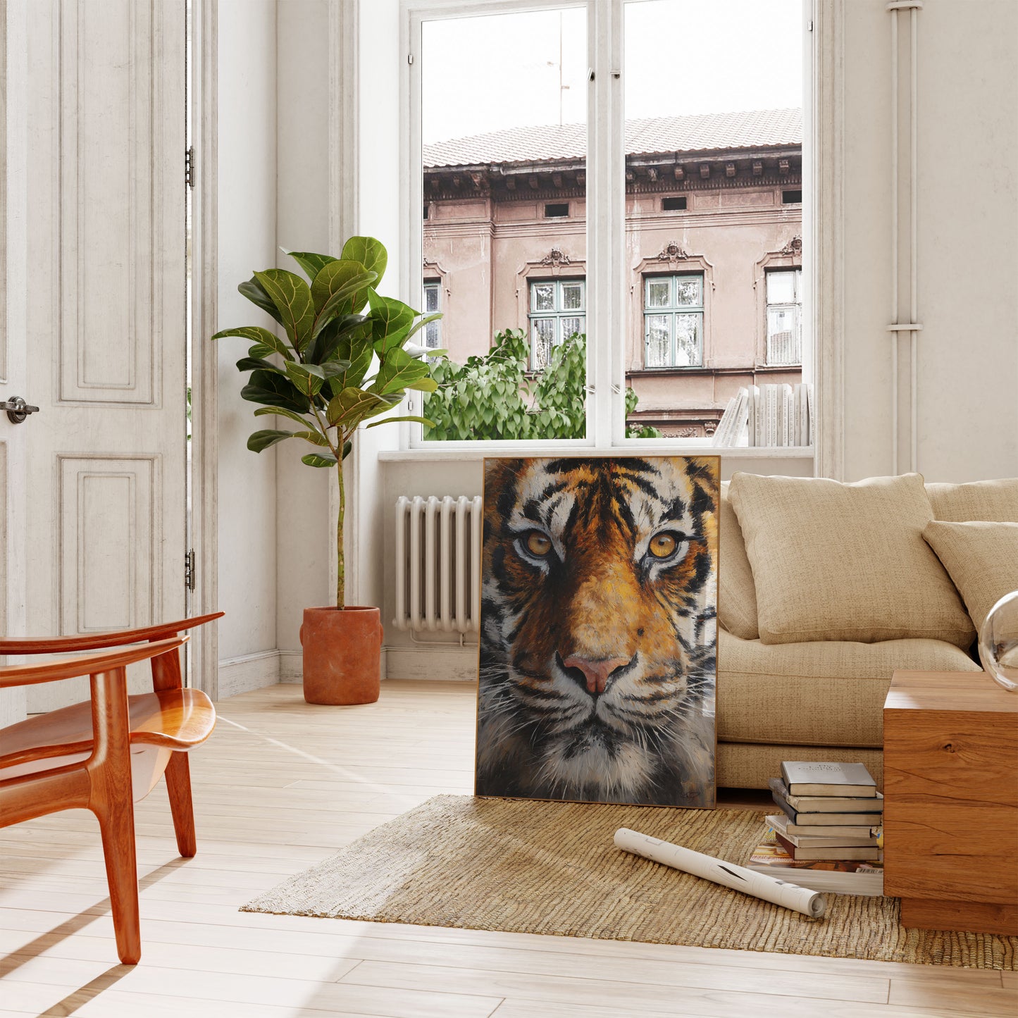 Tiger Face Close-Up Poster