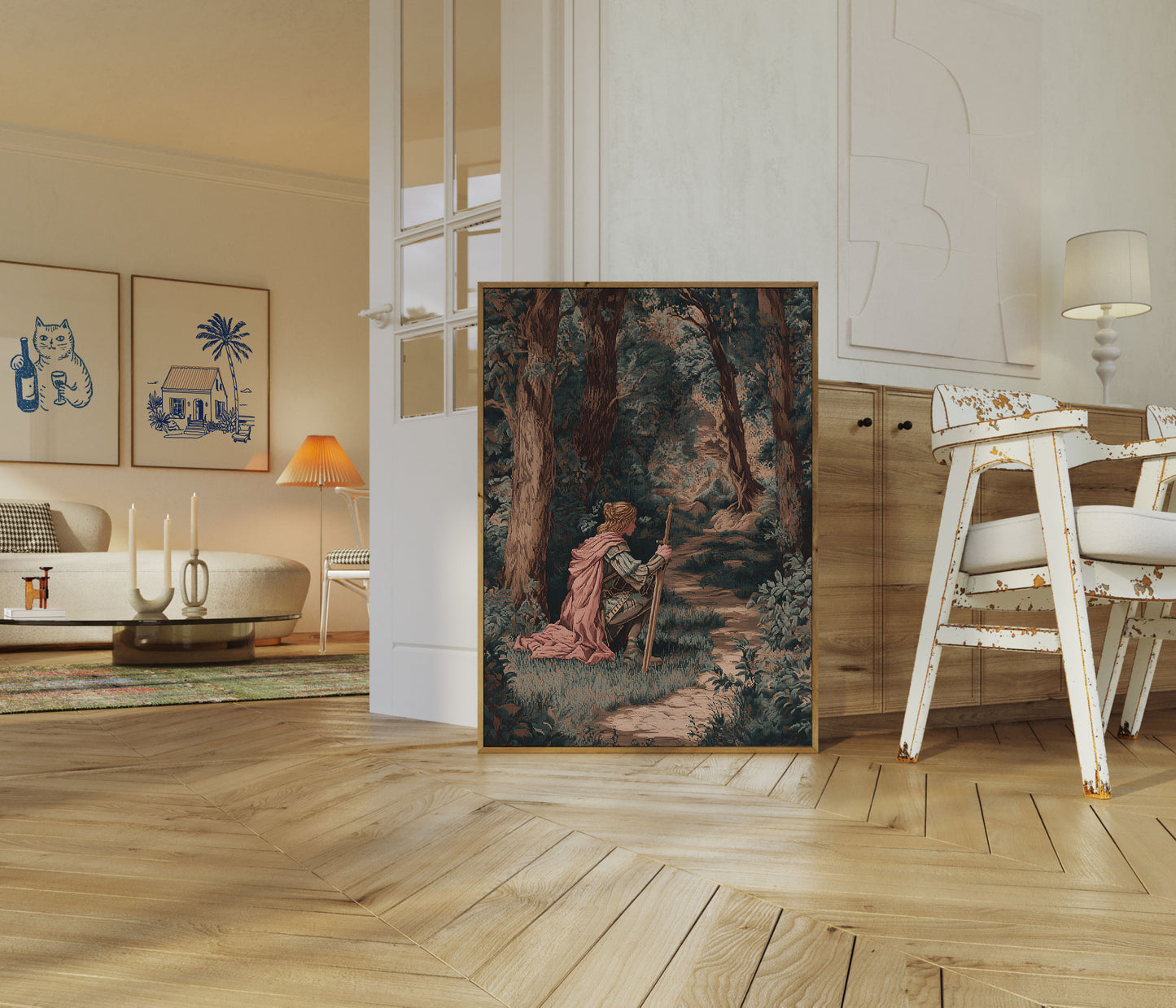 Medieval Forest Knight Poster