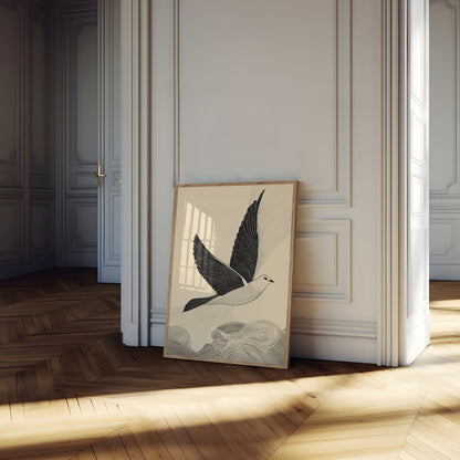 Poster di Elegante Uccello Volante