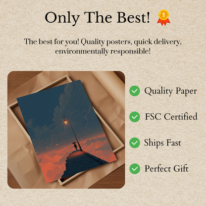 Solitude Above the Clouds Poster