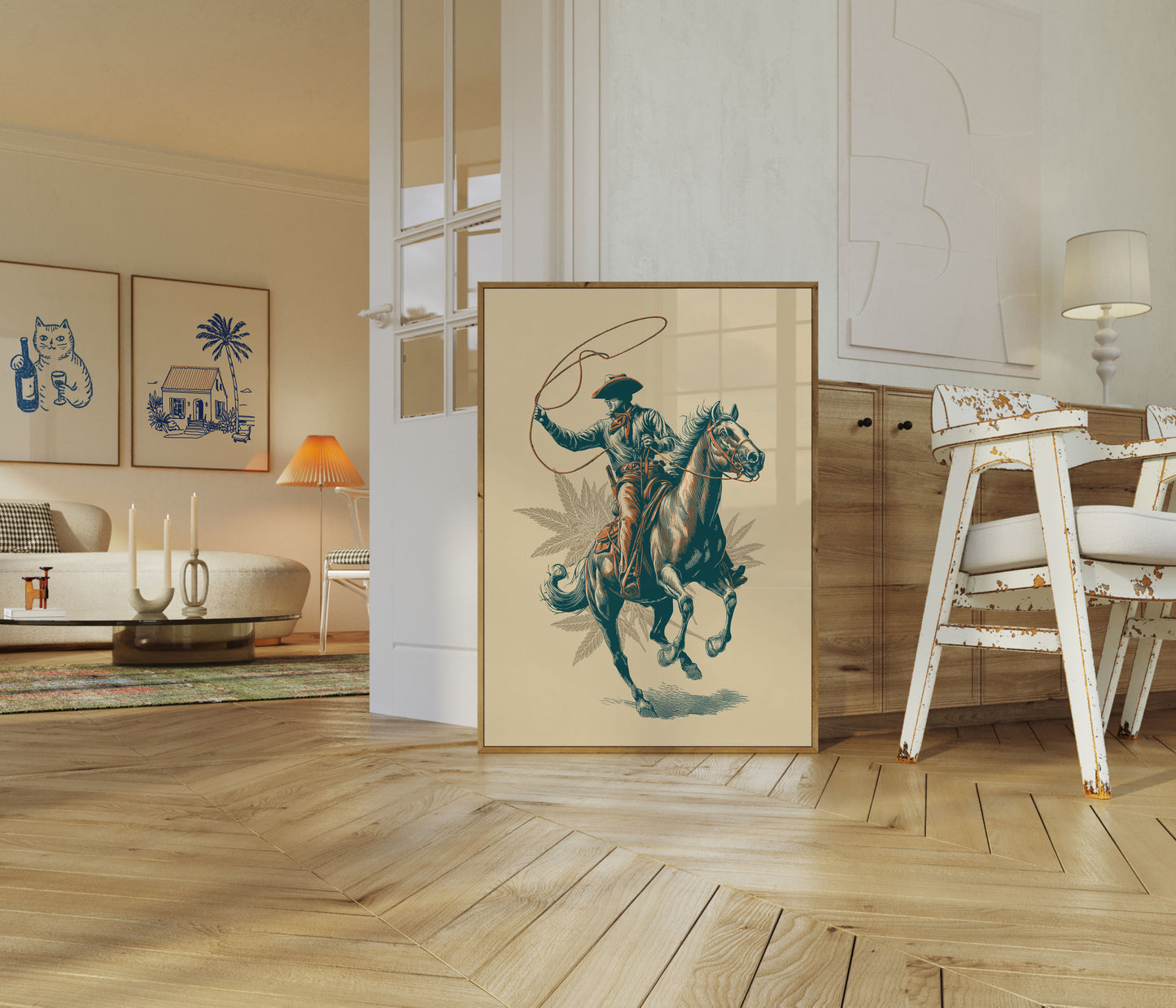 Wilder Westen Lasso Cowboy Poster