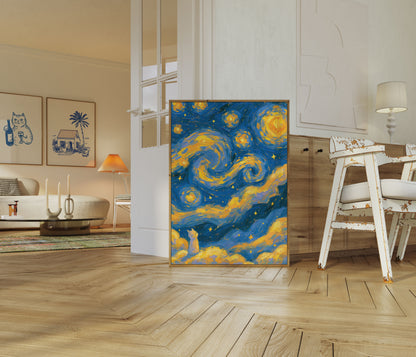 Poster Cielo Stellato Notturno