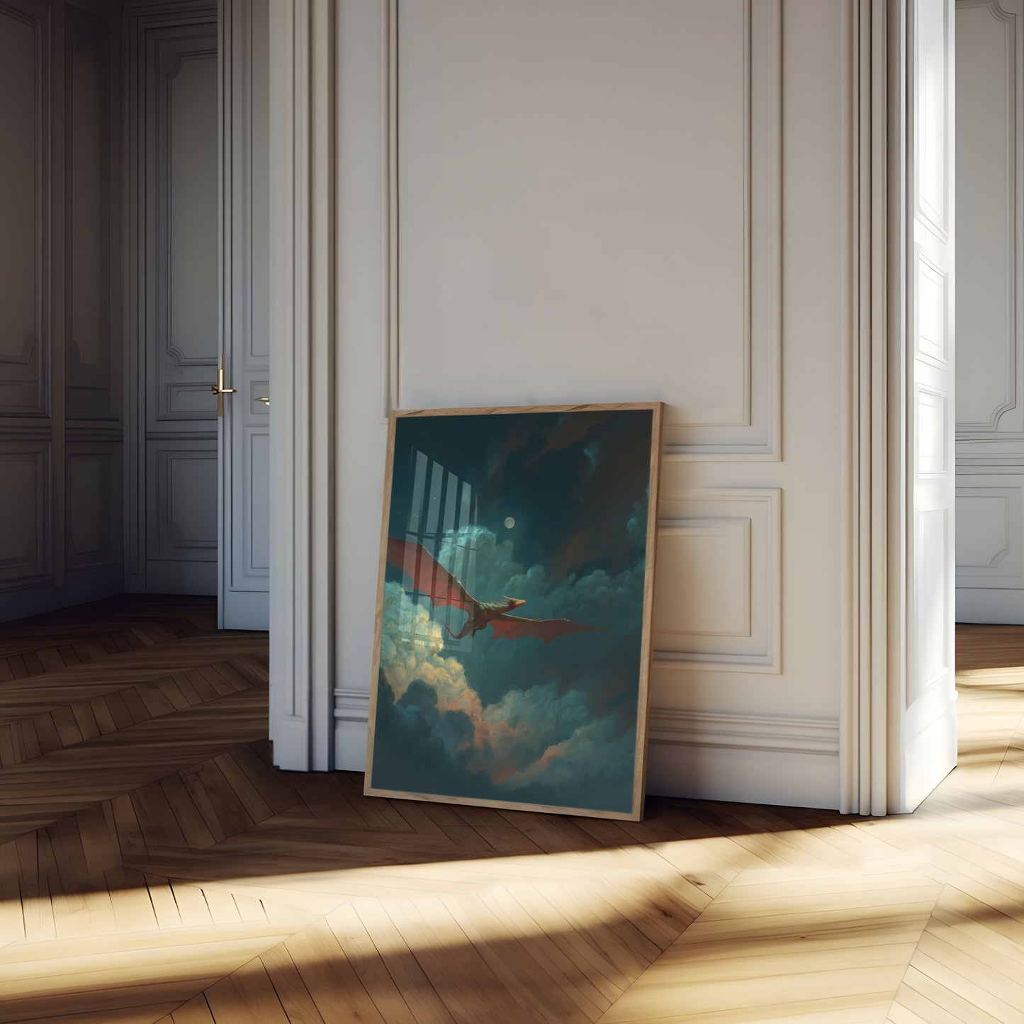 Midnight Dragon Flight Poster