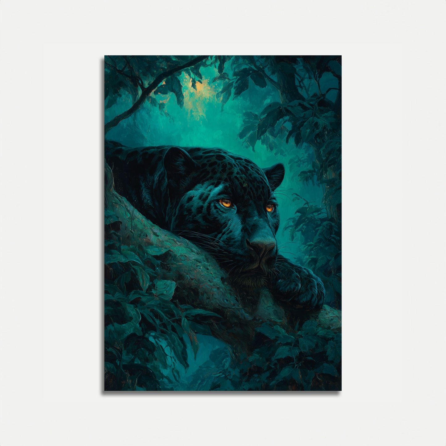 Black Panther i djungeln affisch