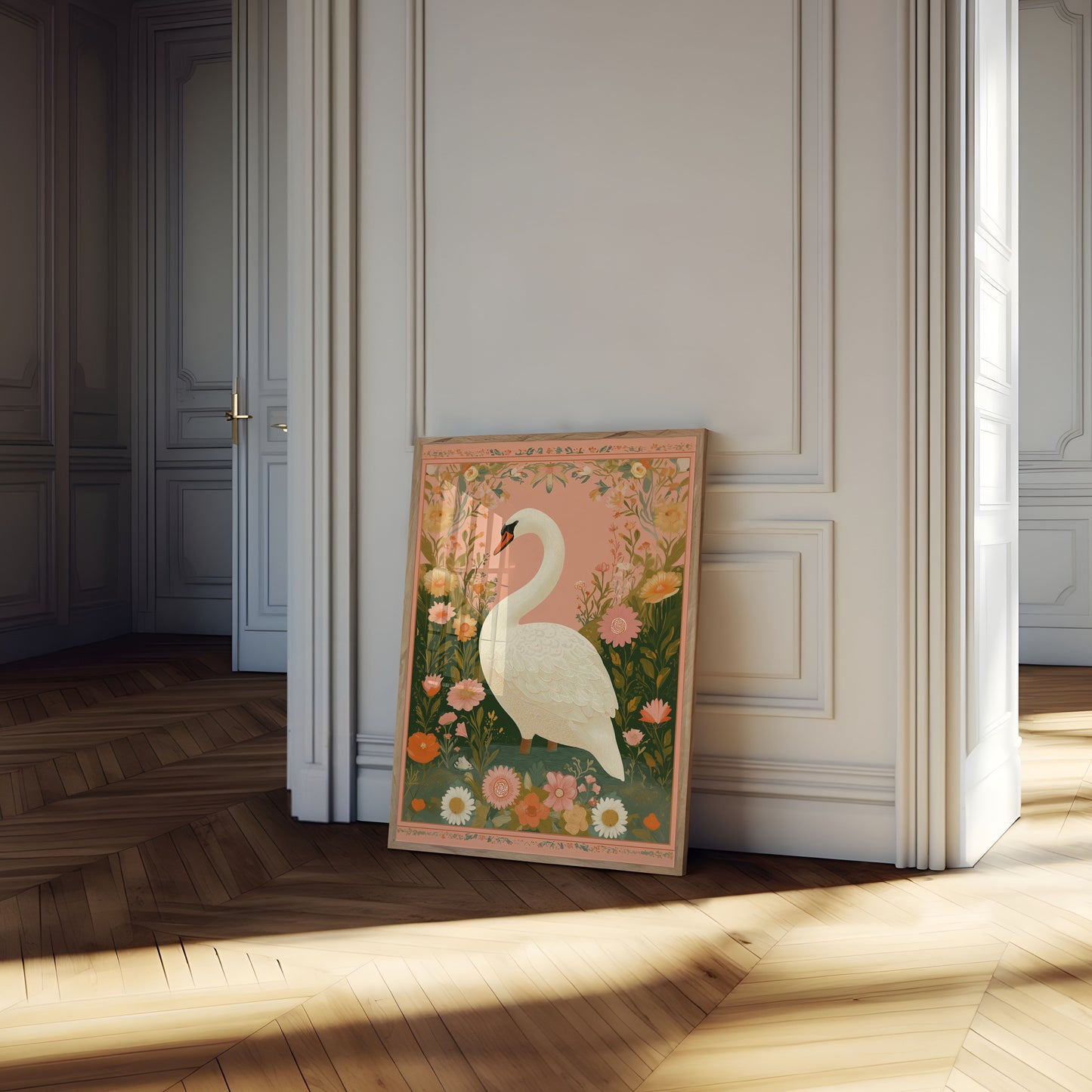 Manifesto di Cigno Elegante Botanico
