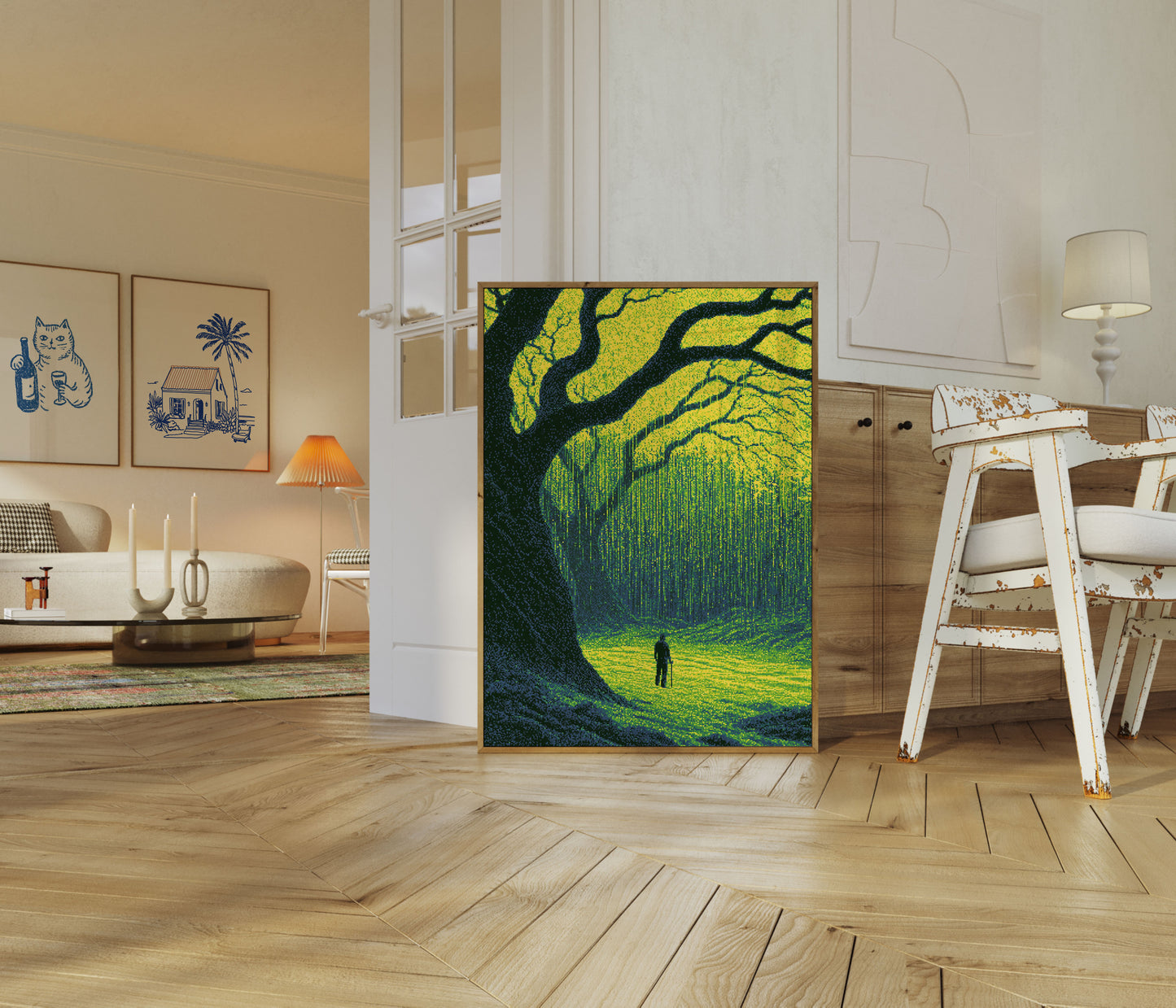 Enchanted Forest Cathedral Poster