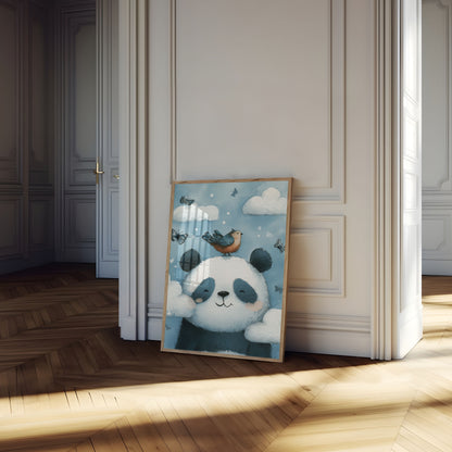 Dreamy Panda Cloud Adventure Poster