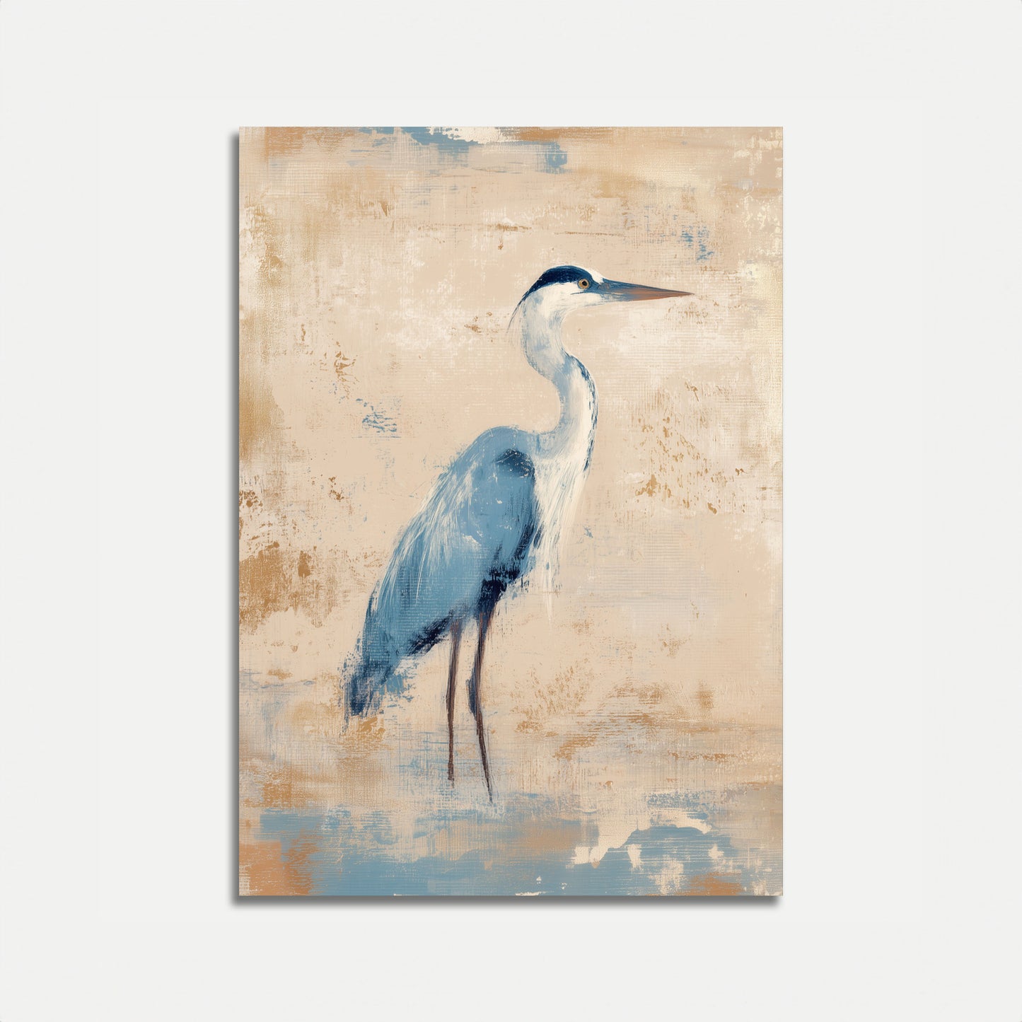Poster di Airone Blu Elegante