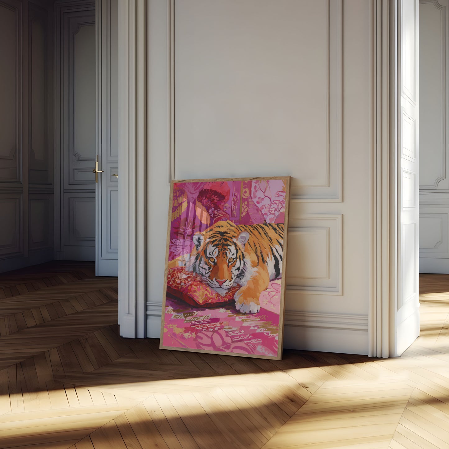 Vibrant Tiger Portrait Poster