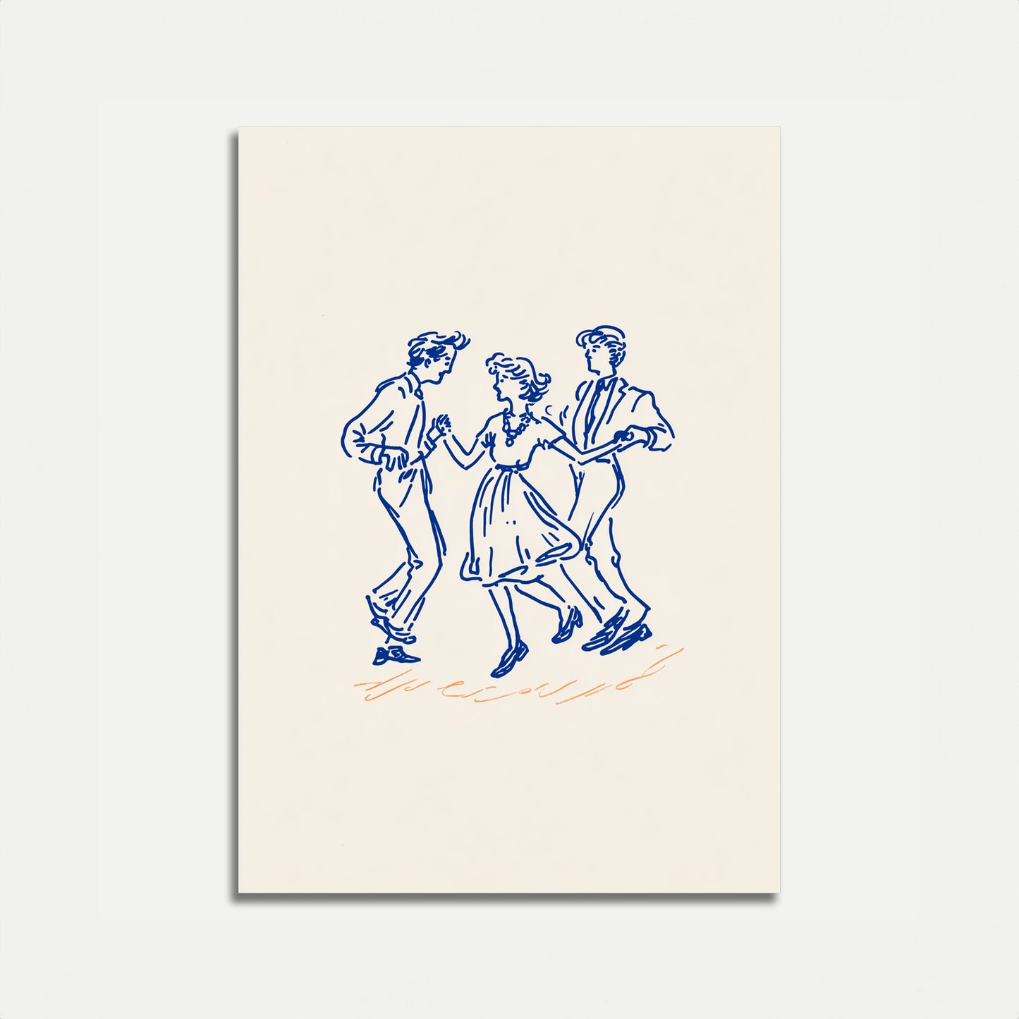 Vintage Dance Steps Poster