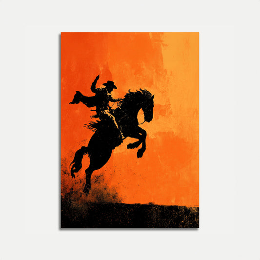 Wilder Westen Rodeo-Reiter Poster