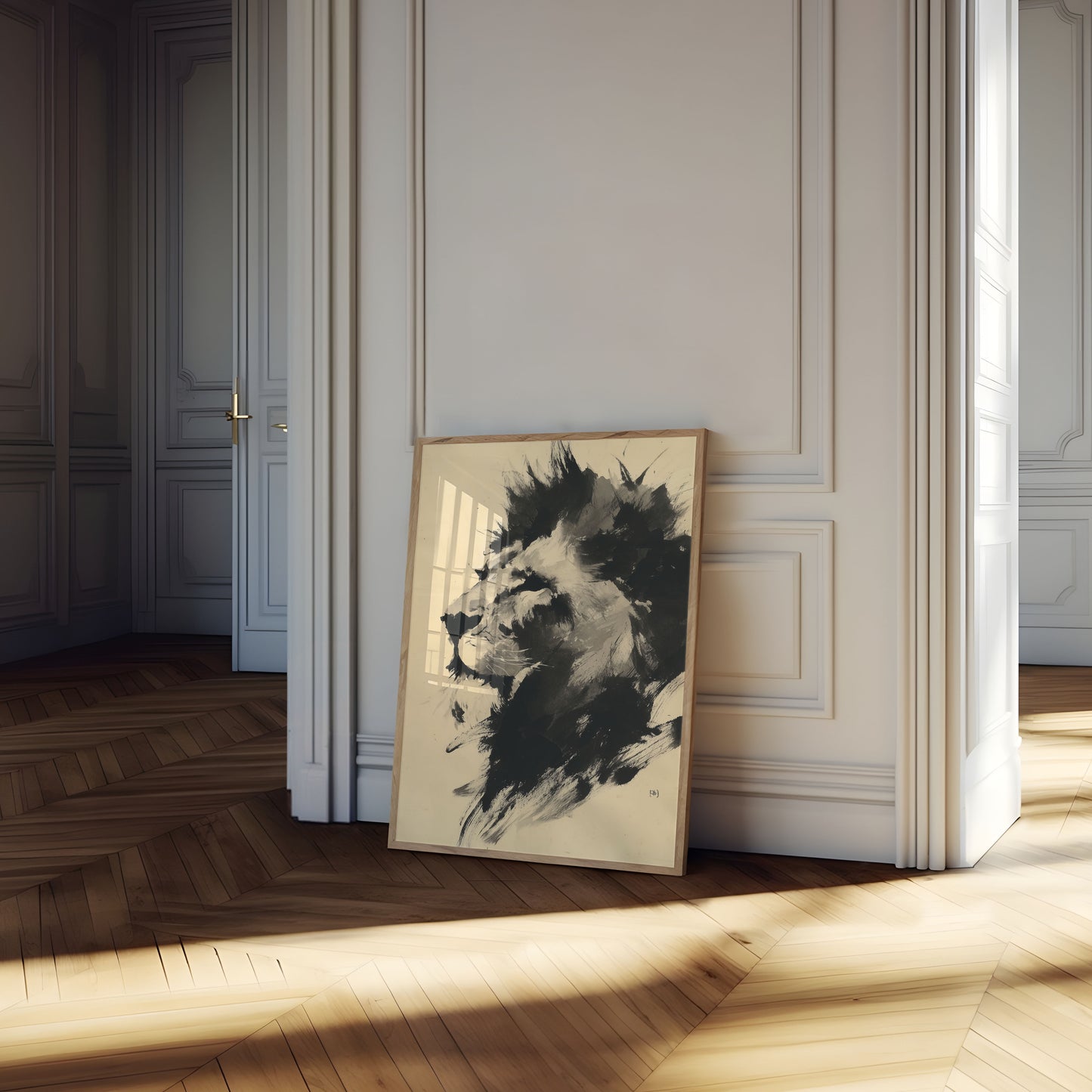Majestic Lion Portrait Poster