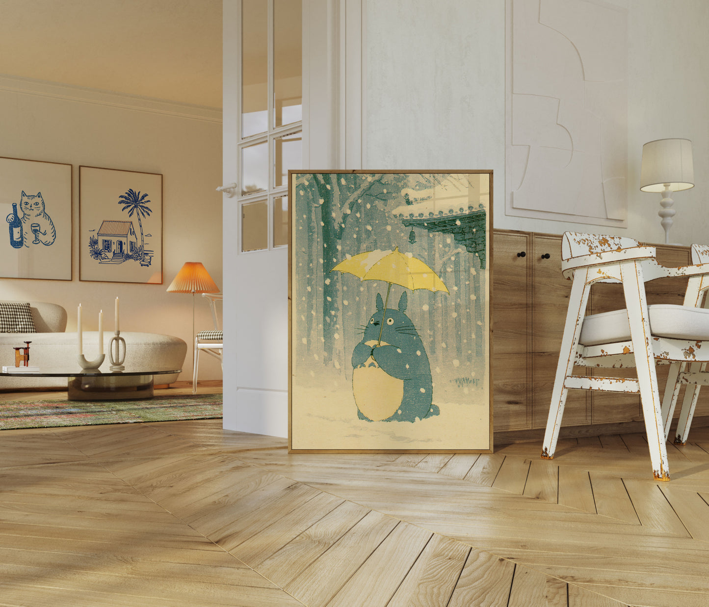 Totoro in the Snow Poster