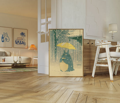 Totoro in the Snow Poster