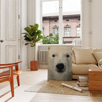 Póster de Retrato de Oso Polar en Primer Plano
