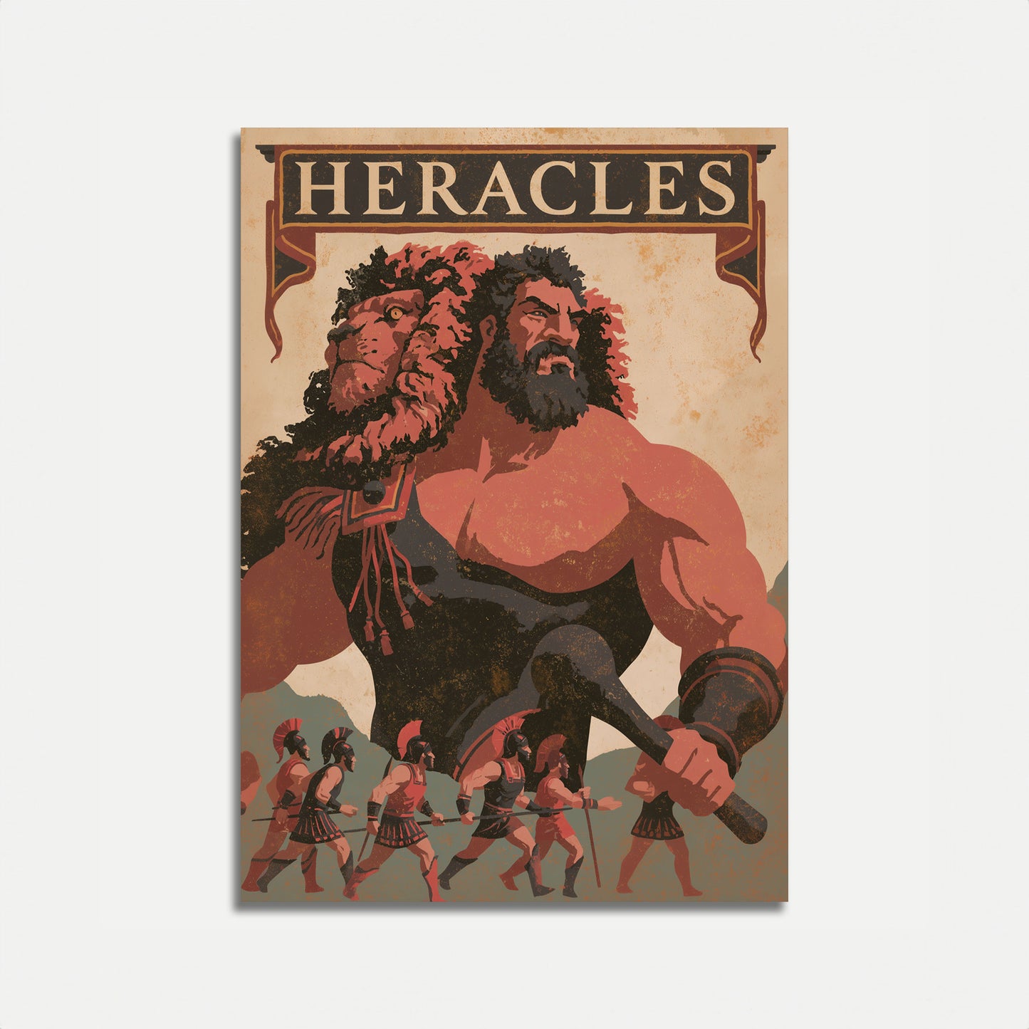 Heracles Greek Mythology Poster