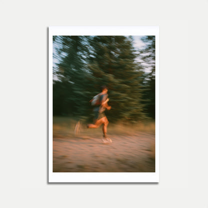 Blurred Motion Running Poster