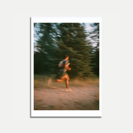 Blurred Motion Running Poster