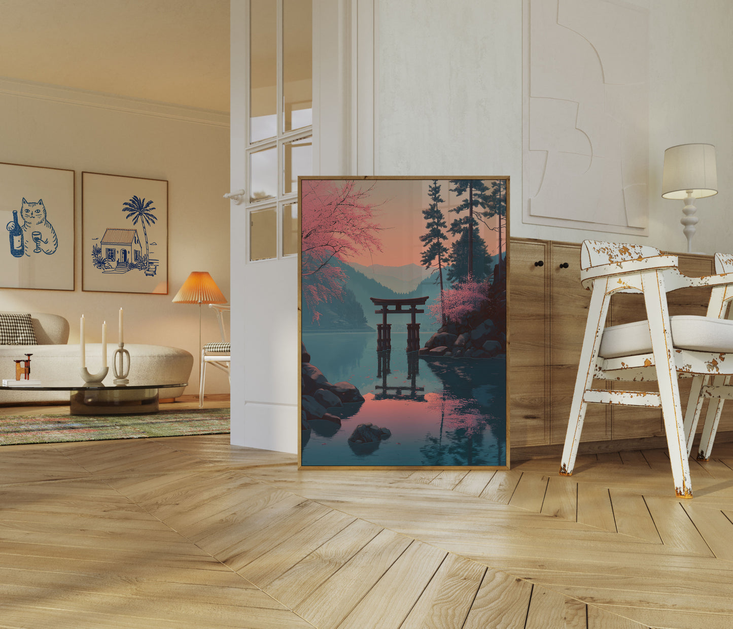 Pôster de Paisagem do Torii Gate Japonês