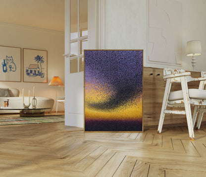 Starling Murmuration Sunset Poster
