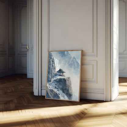 Zen Bjerg Tempel Plakat
