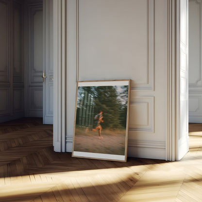Blurred Motion Running Poster