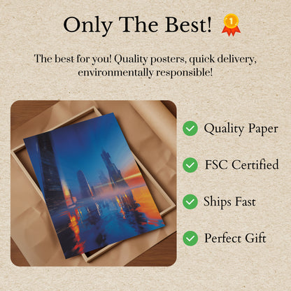 Futuristic Cityscape Dreamscape Poster