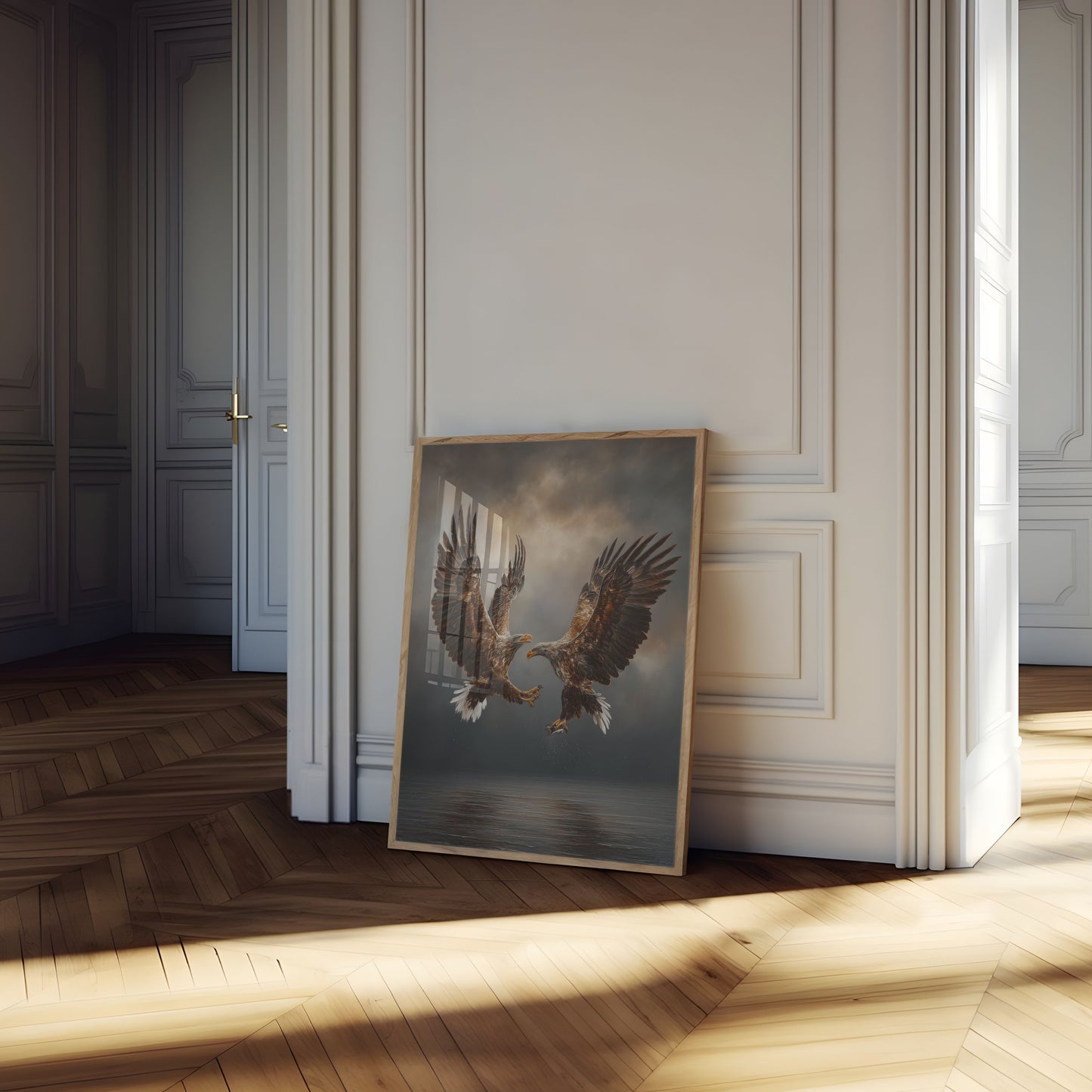 Majestic Eagles in Flight Poster