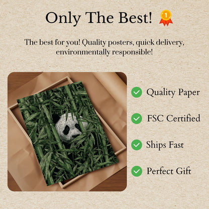 Bamboo Forest Panda Poster
