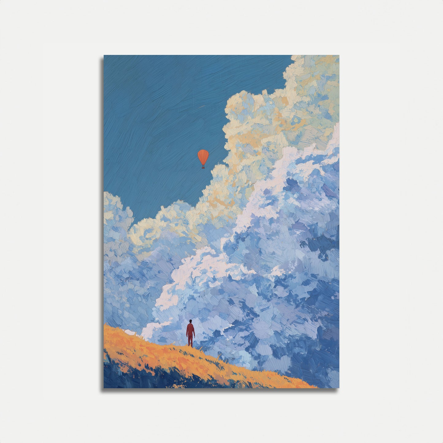 Journey Through Cloudy Skies Poster