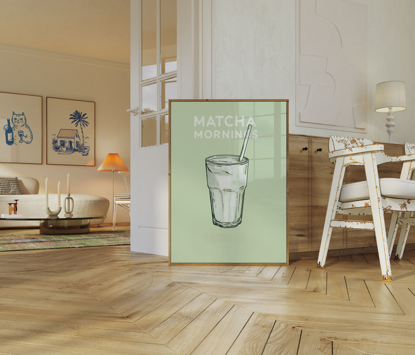 Fris Matcha Ochtend Poster