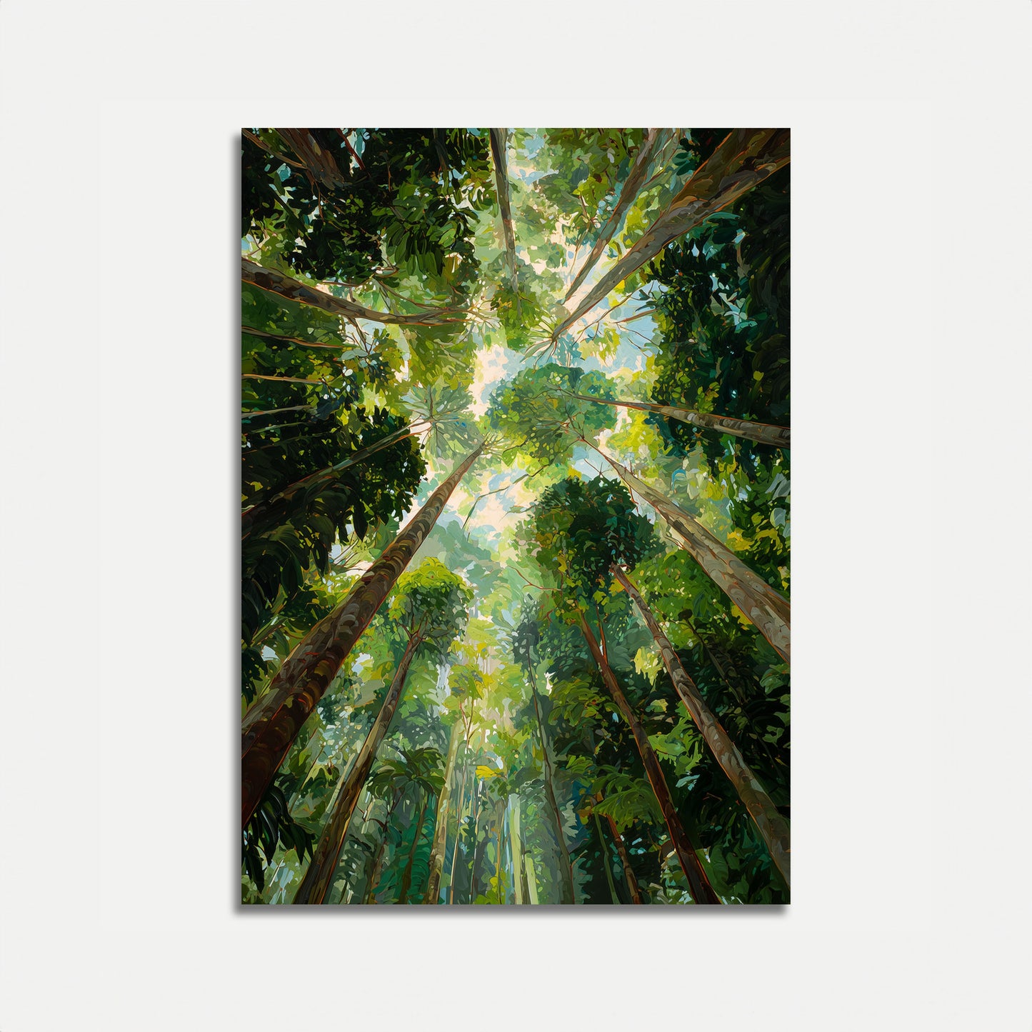 Bosluifel omhoog kijken poster