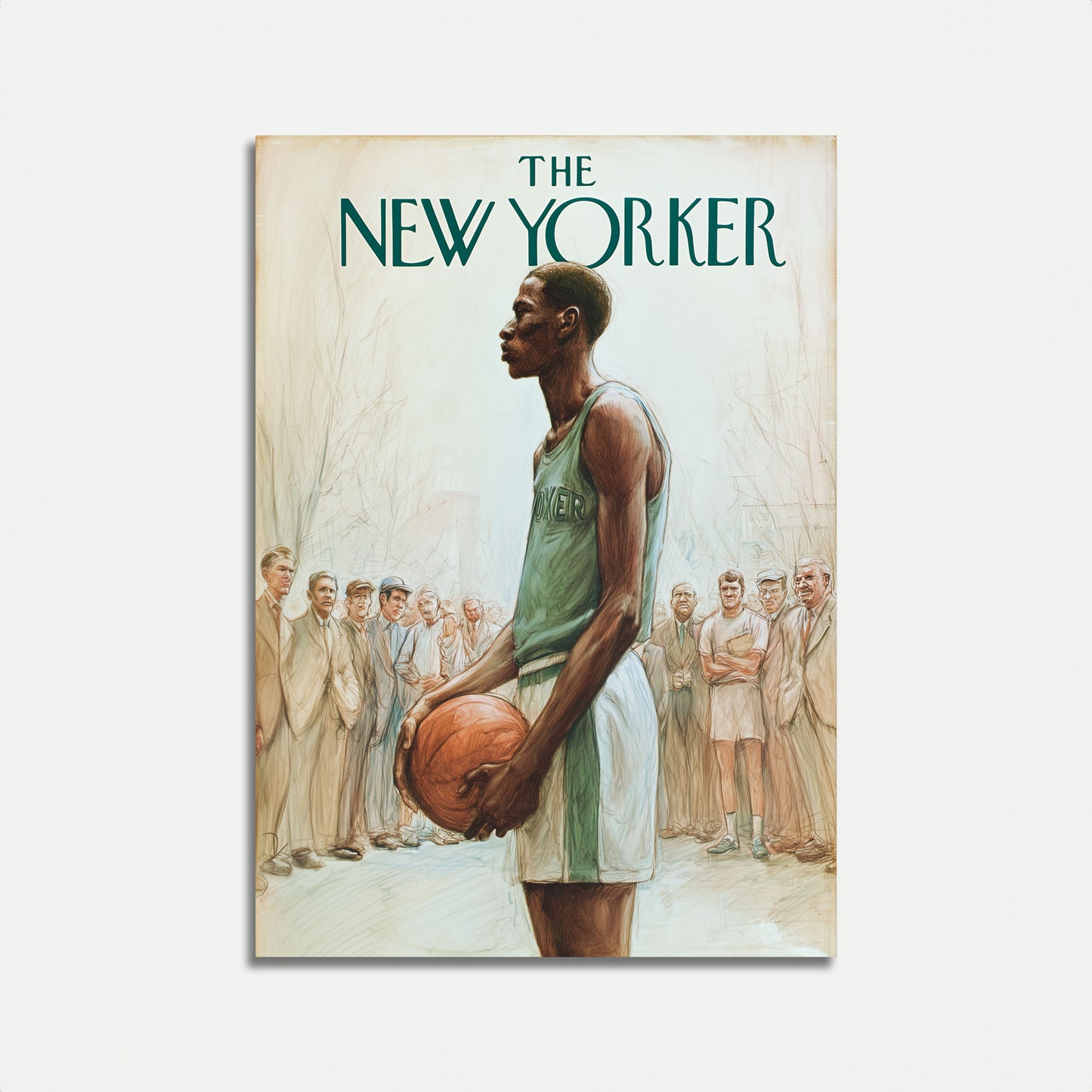 The New Yorker Basketball Legend Poster