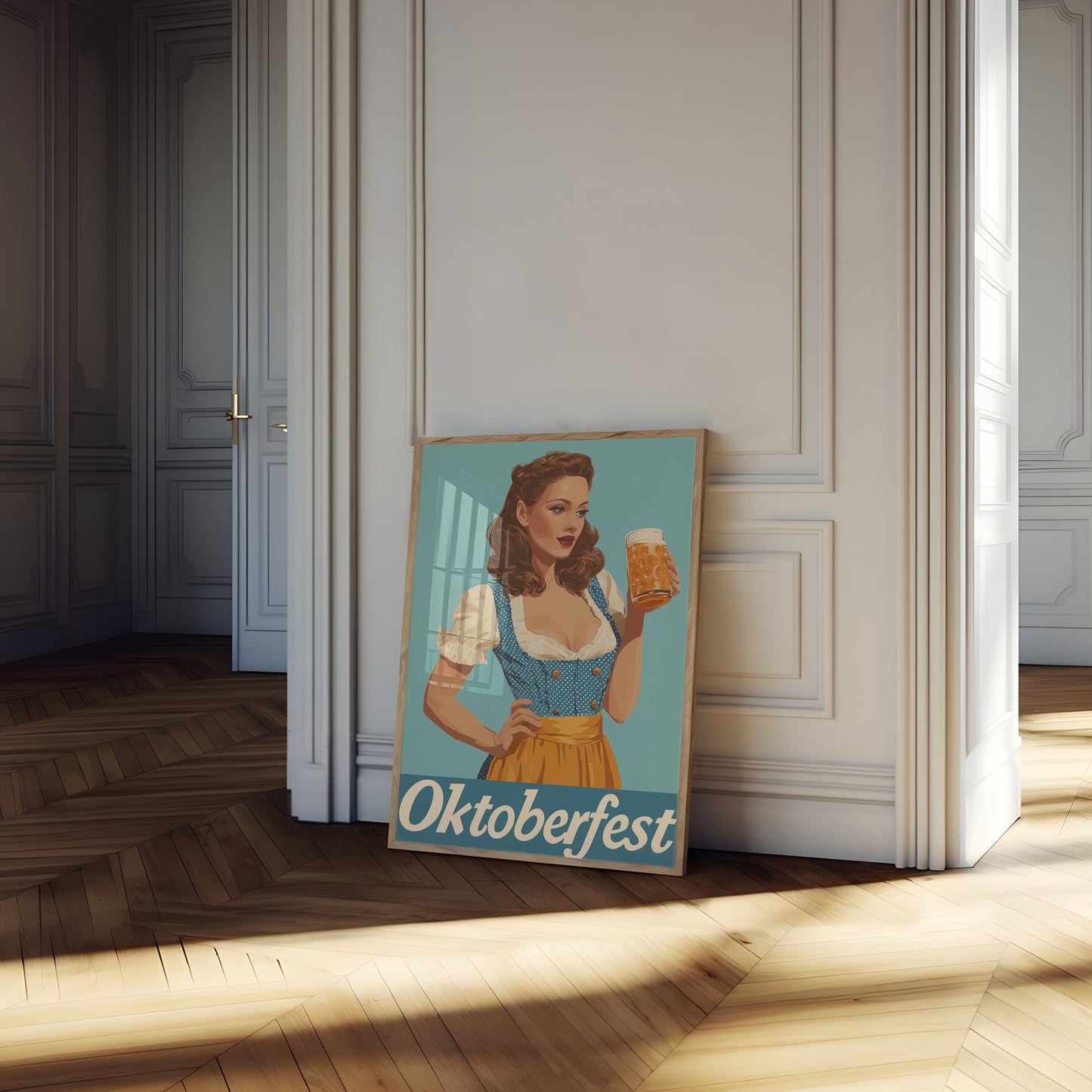 Vintage Oktoberfest Beer Celebration Poster