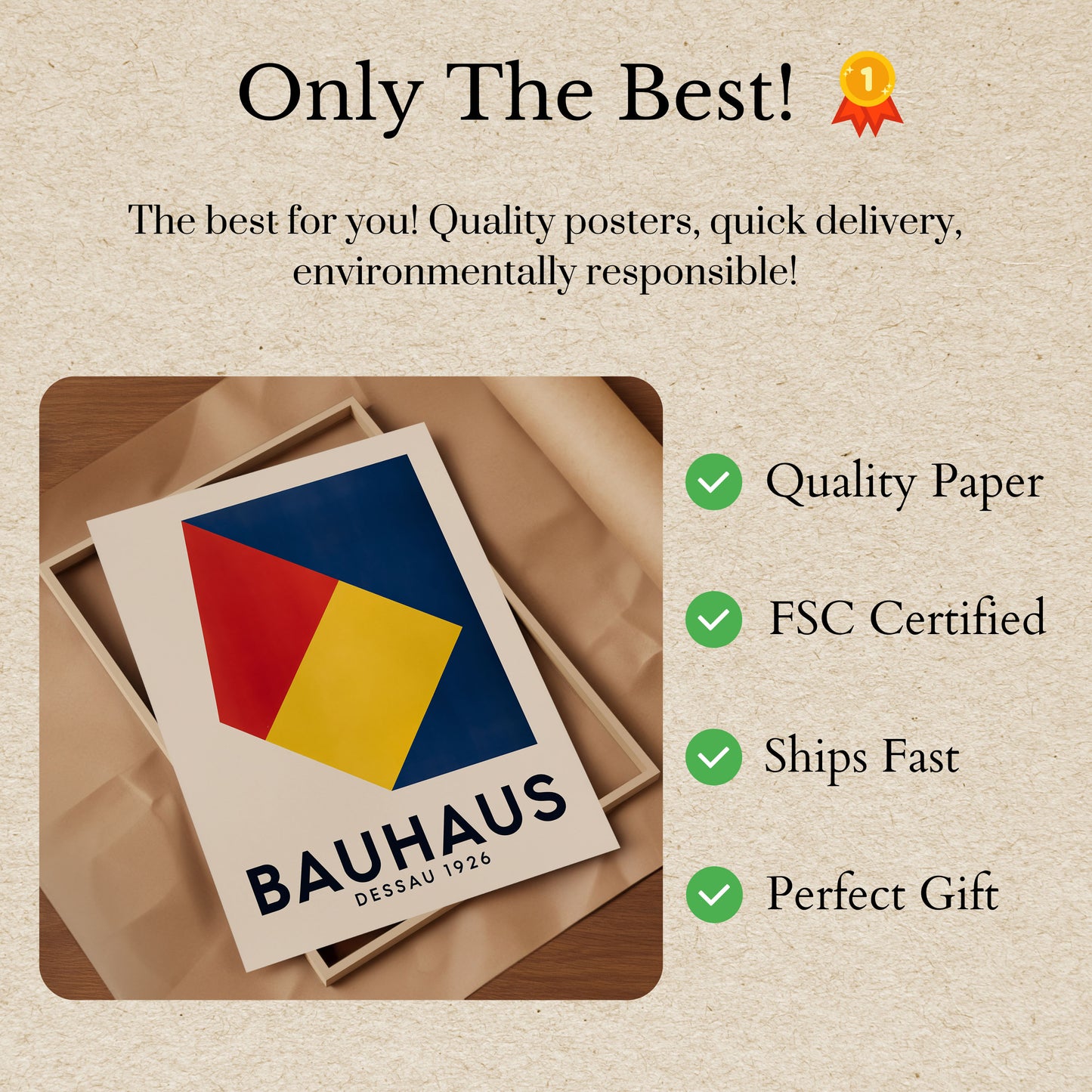 Bauhaus Geometric Design Poster