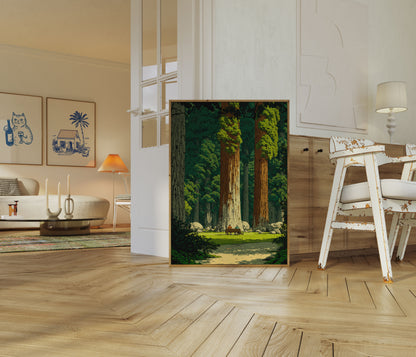 Poster di Serenità della Foresta di Sequoie Antiche