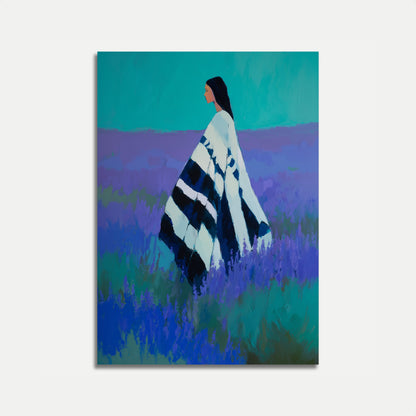 Serene Native American Woman Poster