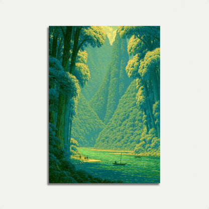 Mountain Canyon River Valley Poster