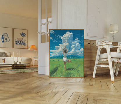 Tranquil Yoga Mountain Poster