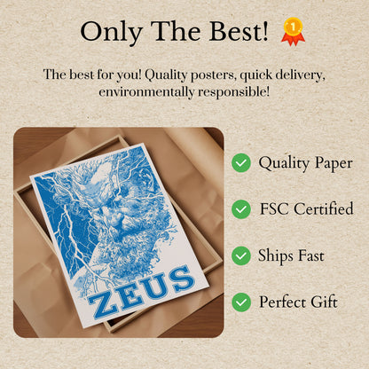 Zeus, bůh hromu – plakát