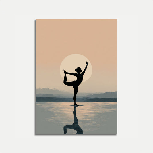 Affiche du coucher de soleil Zen Balance