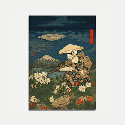 Stormtrooper in Zen Garden Poster