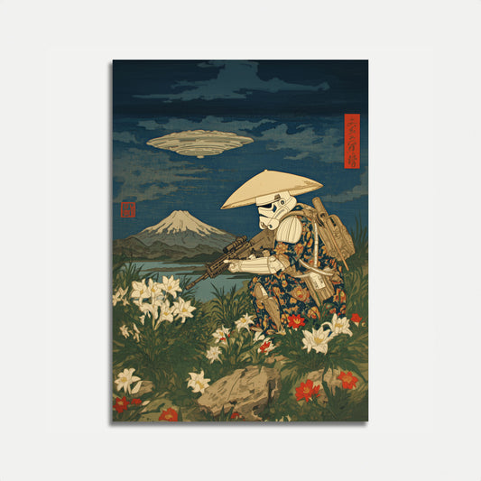 Stormtrooper i Zen-hage Plakat