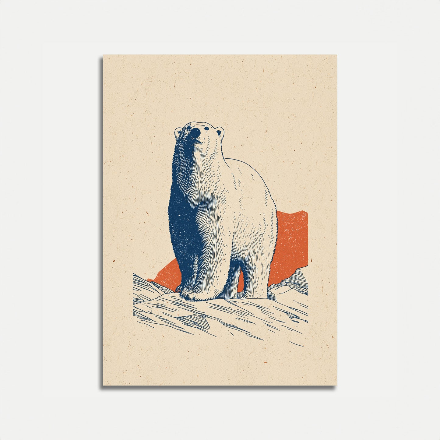 Póster del oso polar Arctic Sentinel