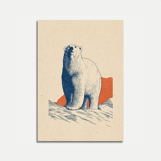 Póster del oso polar Arctic Sentinel