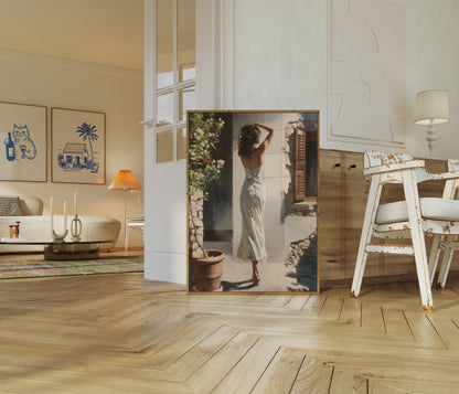 Erholsamer mediterraner Augenblick Poster